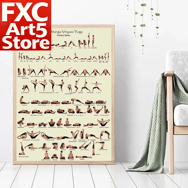 Yoga Fitness Health - 1 Pieza, Póster de Yoga sin