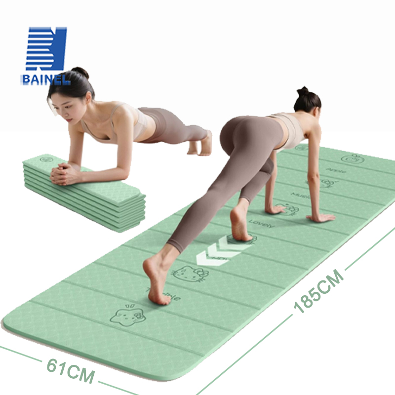 Yoga Fitness Holiday - Estera de Yoga plegable de TPE,