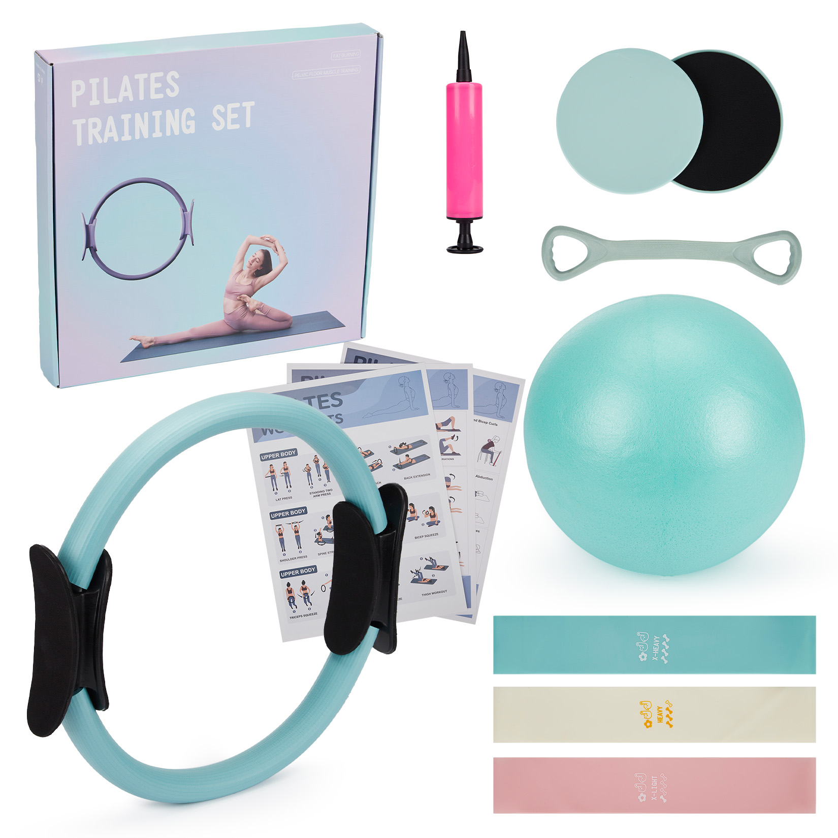 Yoga Fitness Bar - Set de Entrenamiento de Pilates, Anillo