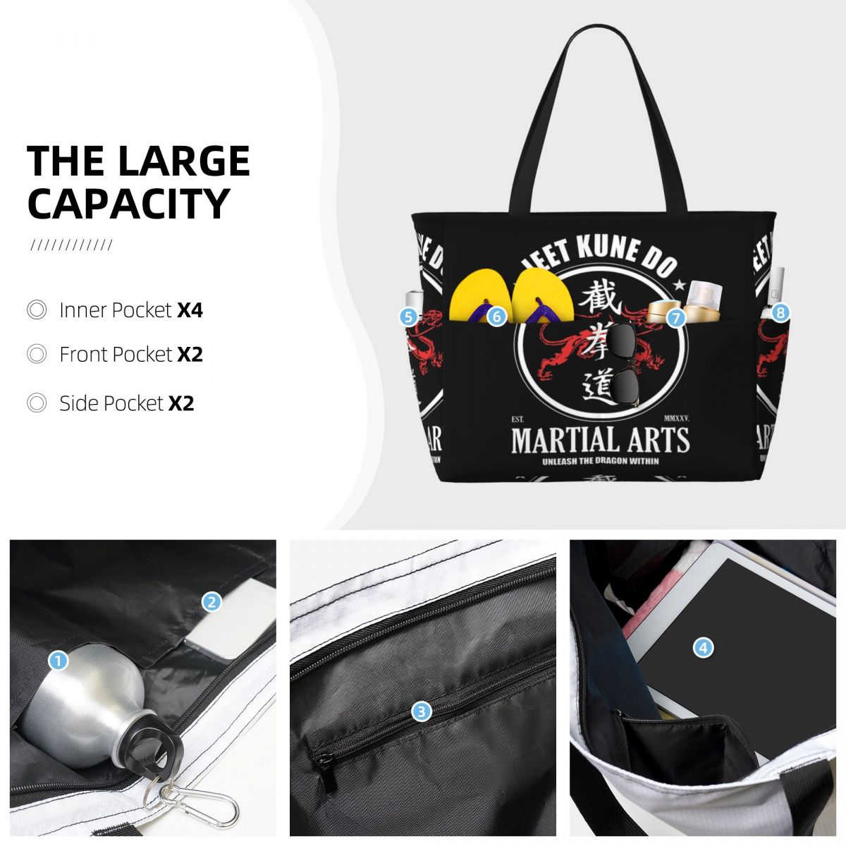 Bolsa de Playa Deportiva con D - Yoga Fitness Power Yoga reseña y precio